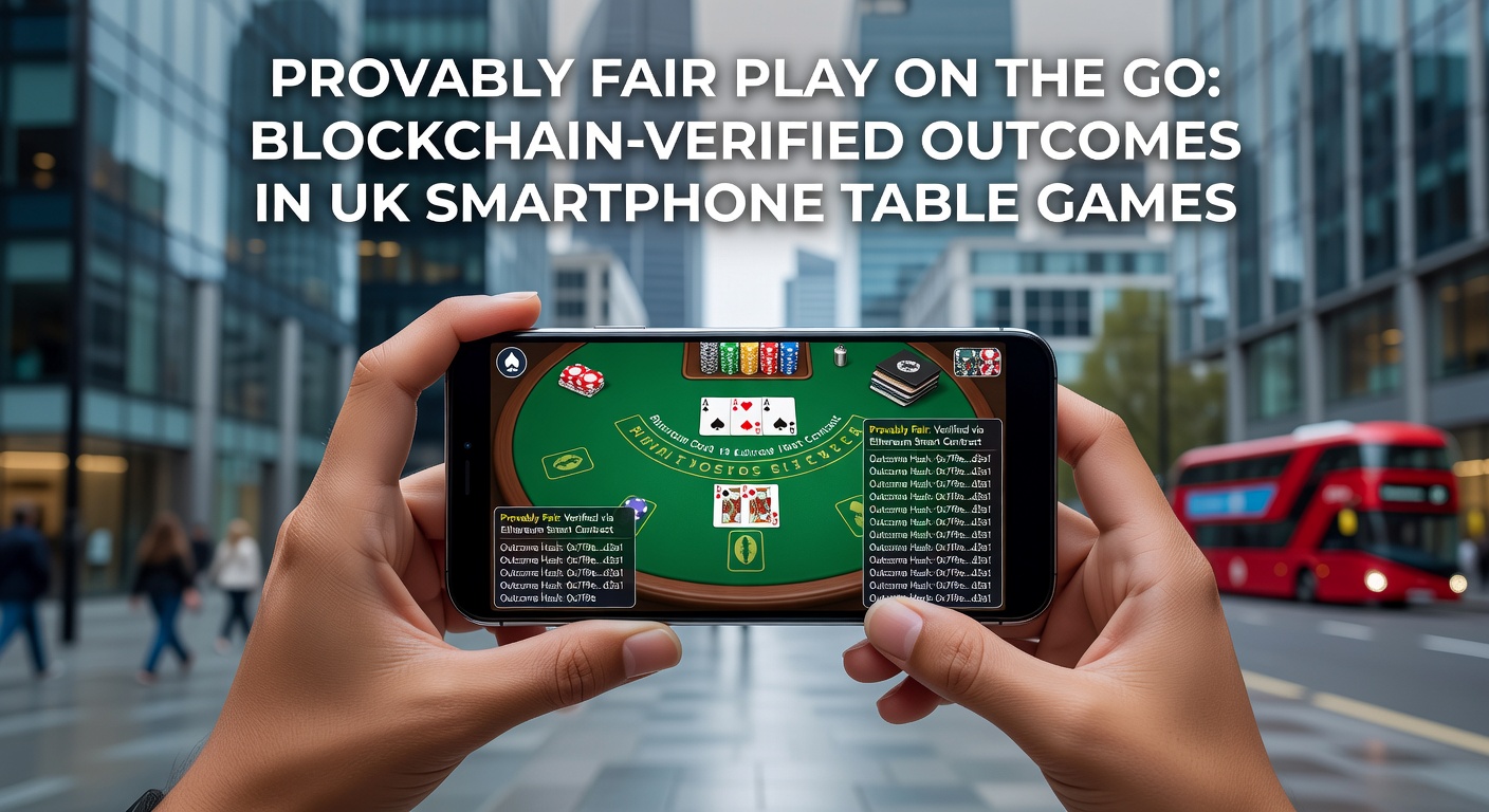 Close-up of a mobile screen showing provably fair verification interface for roulette on a blockchain-enabled UK casino app, with seed hashes and audit links highlighted