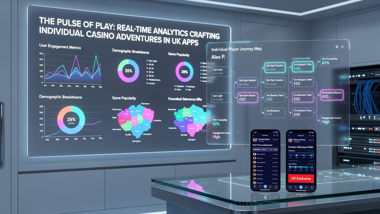 Mobile screen showing personalized slot recommendations generated by real-time analytics in a UK casino app